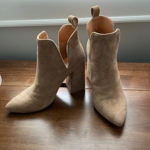 Suede Heeled Boots Size 7.5
